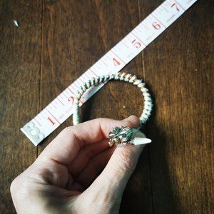 3/30  Natural leather and Rope Bracelet